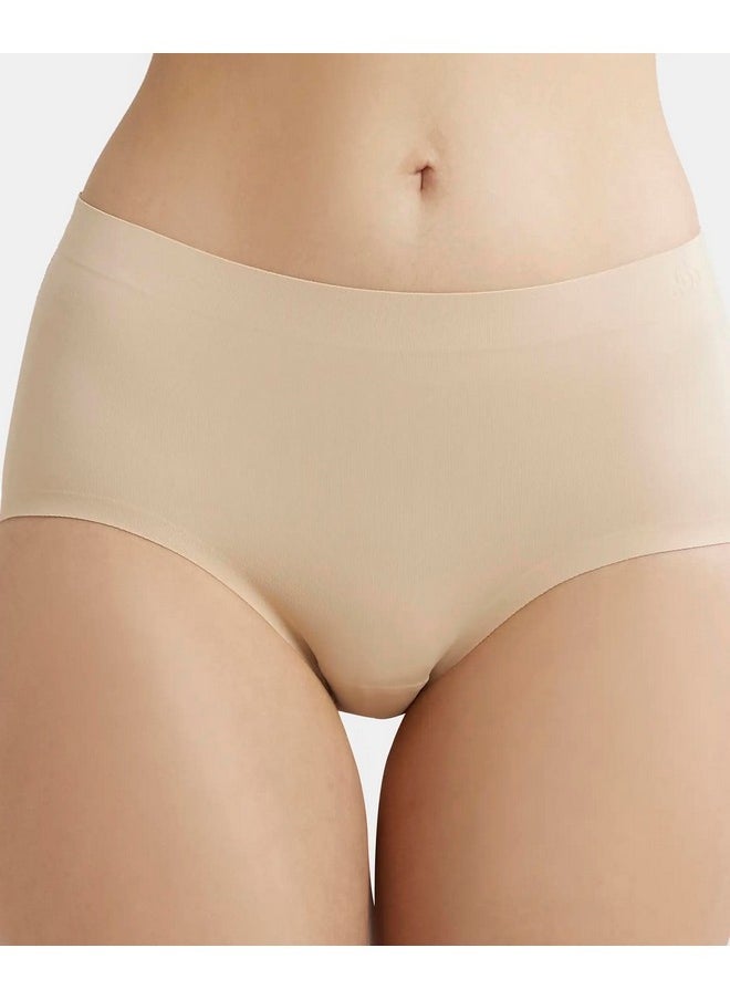 JOCKEY - Jockey Women's High Coverage Microfiber Nylon Elastane Stretch Mid Waist Hipster with No Visible Pantyline_Style_1827_Skin_XL - Image 1