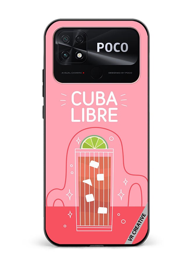 VR CREATIVE Protective Case Cover For Xiaomi Poco C40 Cuba Libre Design Multicolour - Image 1
