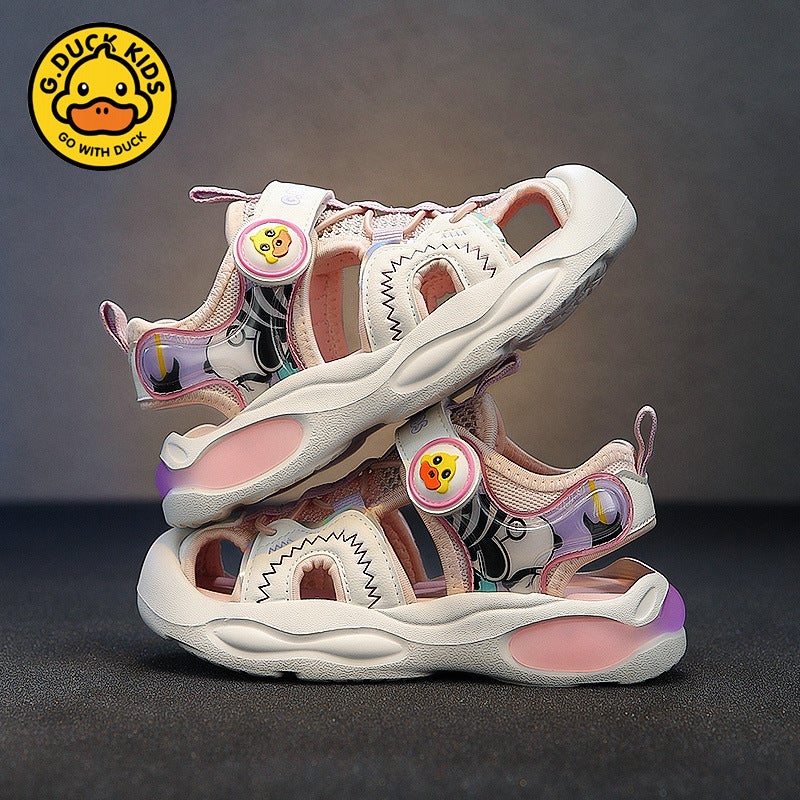 Little Yellow Duck Children'S Shoes Boys Sandals Closed Toe Summer Children'S Shoes Girls Baby Functional Shoes Girls Children Non-Slip - Image 4