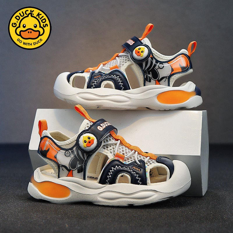 Little Yellow Duck Children'S Shoes Boys Sandals Closed Toe Summer Children'S Shoes Girls Baby Functional Shoes Girls Children Non-Slip - Image 2