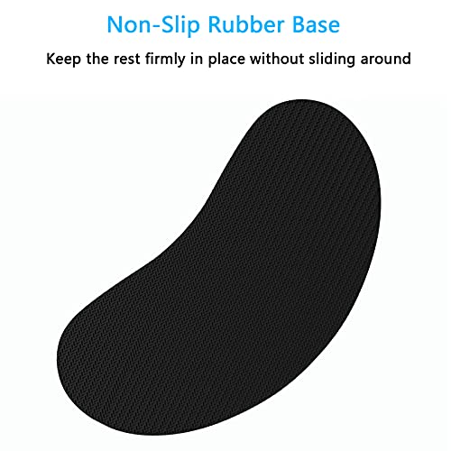 Dapesuom Mouse Wrist Rest, Ergonomic Memory Foam Mouse Wrist for Computer Desk Mats Support, PU Leather Hand Rest Pad Cushion for Gaming, Laptop, Men, Women, Pain Relief & Easy Typing, Pink - Image 4