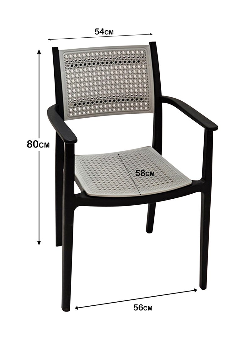 Living - Stackable outdoor modern hotel plastic restaurant dining chair chairs for events coffee shop - Image 1