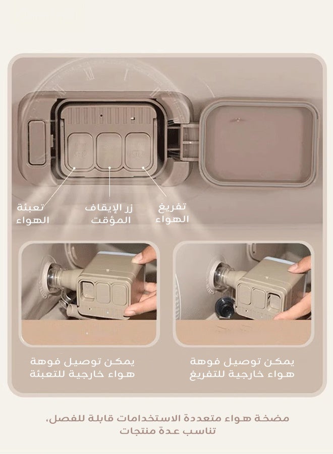 أوميني كرسي أريكة هوائي قابل للنفخ مزود بمضخة كهربائية مدمجة، نفخ وتفريغ تلقائي بلمسة واحدة، مقعد عميق ومحمول لغرفة المعيشة وغرفة النوم وجلسات الألعاب - Image 4