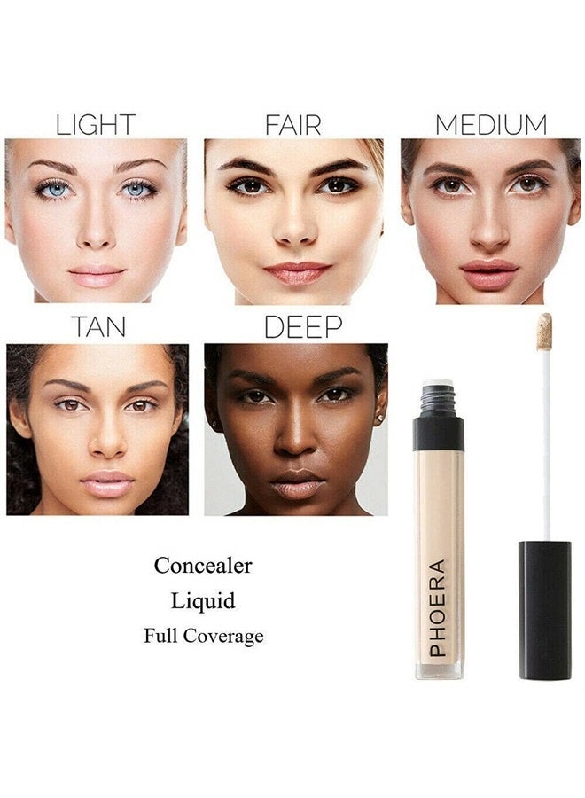 AQUAPURITY PHOERA Liquid Concealer Full Coverage Makeup Face Moisturizer Foundation Conceal Under Eye Dark Circles (103 BEIGE)
