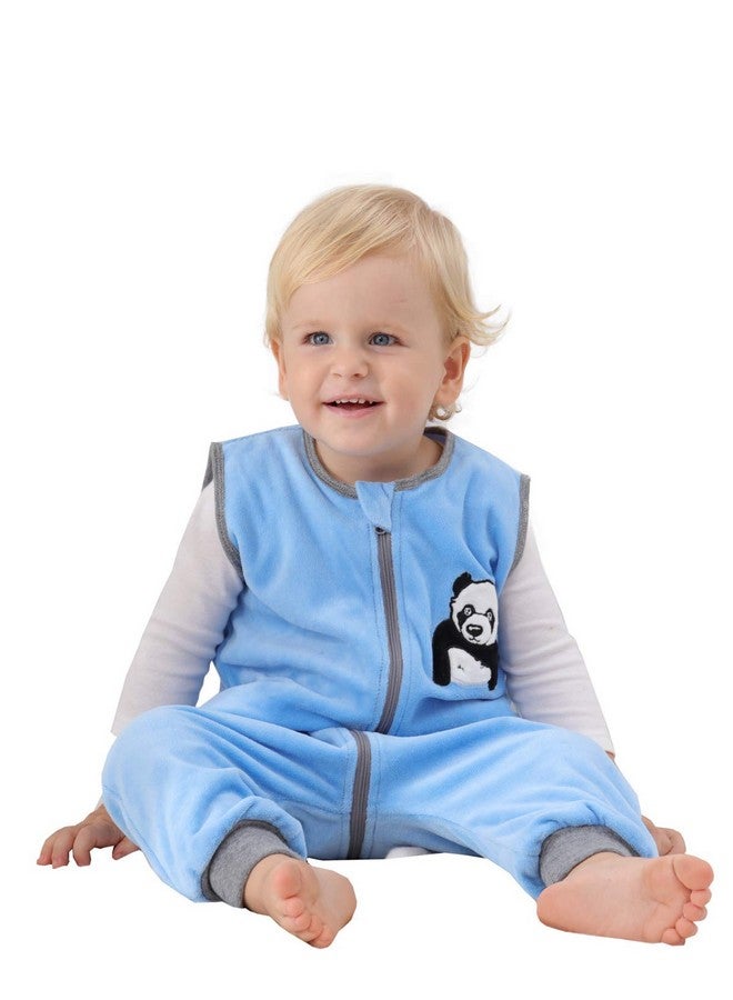 Sincere ililmmoe Baby Sleep Sack Spring Autumn Warm Infant Walking Sleeping Bag with Legs Wearable Blankets Pajamas 6months-4Years Panda/S - Image 3