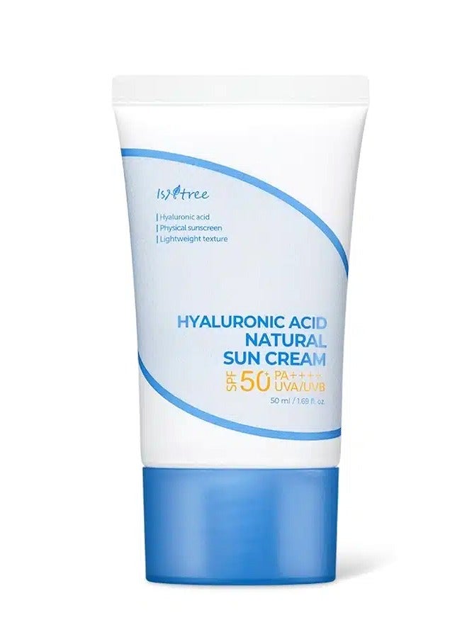 ايسنتري كريم الشمس الطبيعي بحمض الهيالورونيك من SPF50+ PA++++ UVA/UVB - 50 مل - Image 1