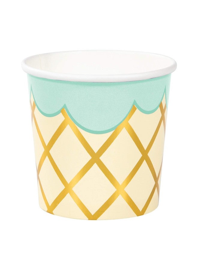 Creative Converting Ice Cream Party Treat Cups with Spoons, 8 ct - Image 5