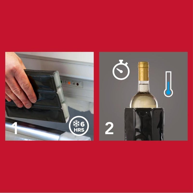 Vacu Vin Active Wine Cooler Silver, Set of 2 - Image 4