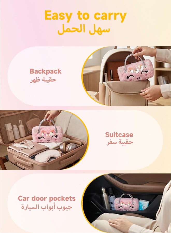 SOOO GOOD Sunglasses Set with Cute Plush Cat Glasses Case, Heart Shaped Shades and 4 Pcs Hair Clips, Fashion Party Dress Up Accessories,Suitable for Beaches, Outdoor Activities, and Parties - Image 4