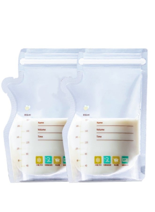 GGEROU 36 Pcs Breast Milk Storage Bags, Storage Scaled Portable Sealing Capacity,200ml - Image 1