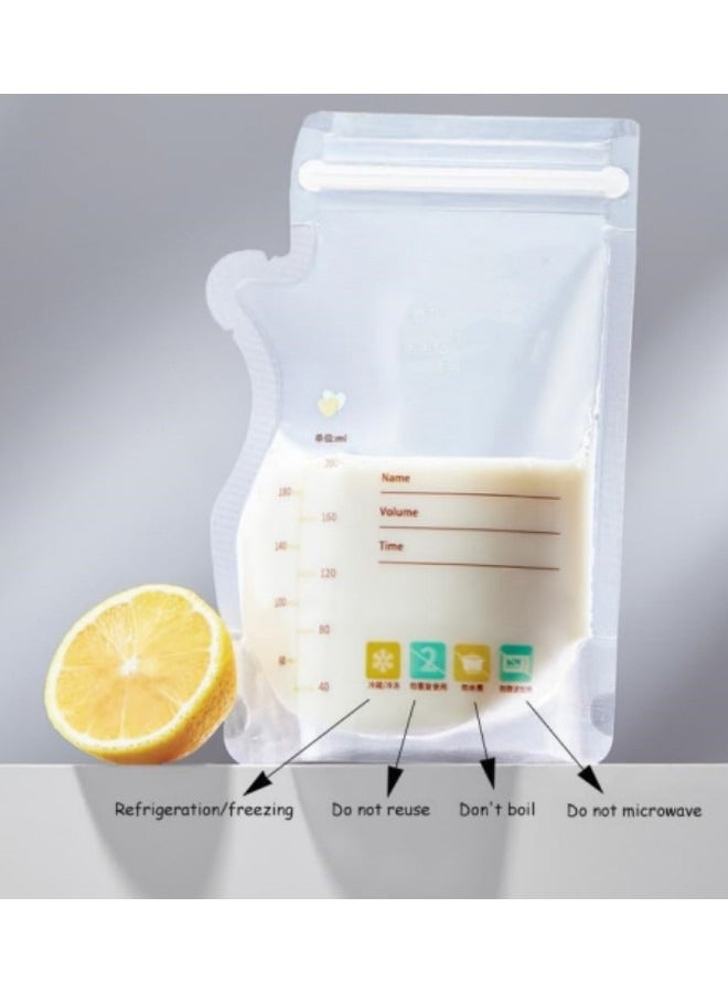 GGEROU 36 Pcs Breast Milk Storage Bags, Storage Scaled Portable Sealing Capacity,200ml - Image 5