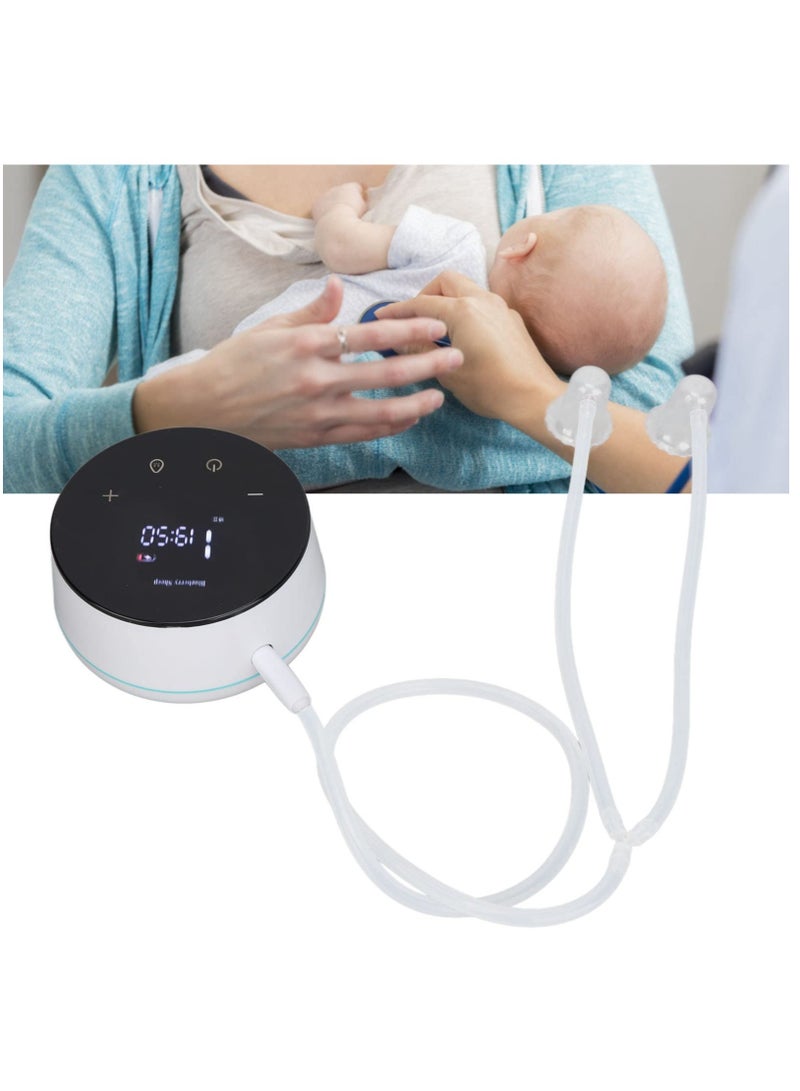 Excefore Electric Nipple Corrector For Flat Or Inverted Nipples Rechargeable Flat Short Nipple Puller With LED Display And 6 Nipple Covers For Women, Help Breastfeeding  - Image 2