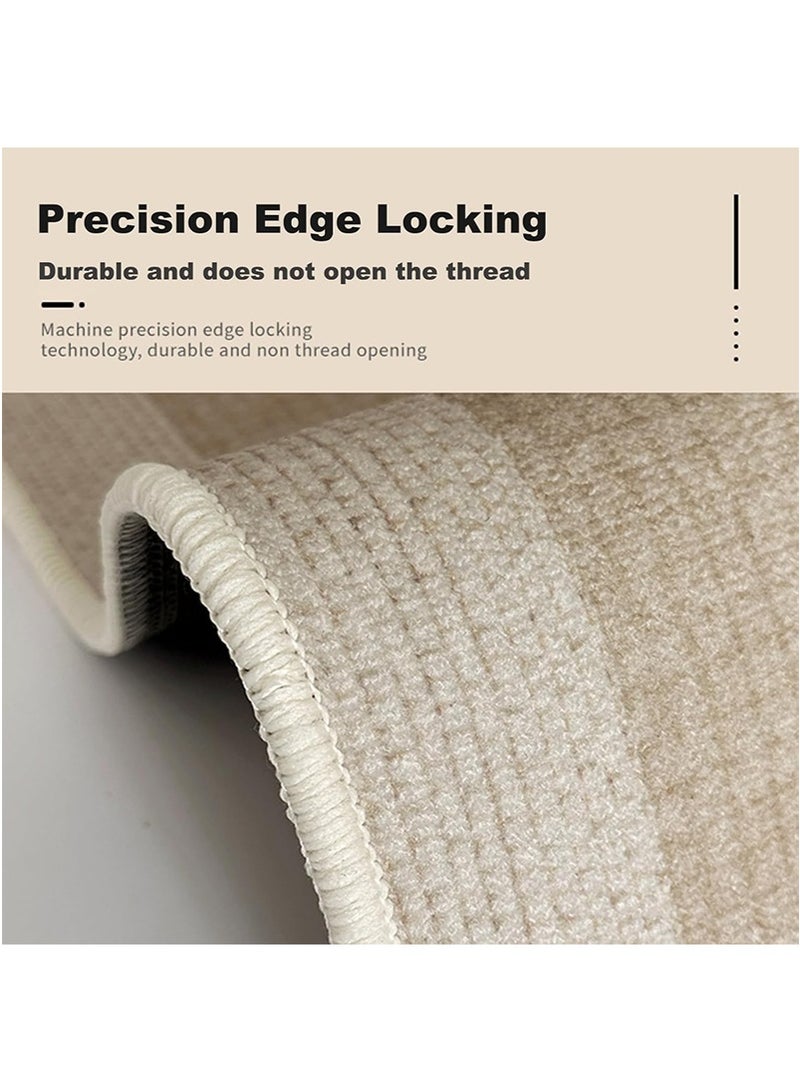 TAPIT 200x300cm Thick Soft Plush Waterproof Stain-Resistant Rug, Nordic Minimalist Non-Slip Carpet for Living Room Sofa & Bedside, Warm Anti-Cold Home Floor Mat (Style A) - Image 5