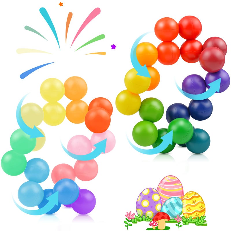 Yrissmiss Easter Basket Stuffers Gifts for Kids Boys Girls Yrissmiss 2PCS Sensory Fidget Toys for Adults Kids Teens Stress Balls ADHD Tools Autism Toys Travel Toys for Ages 3 I - Image 3