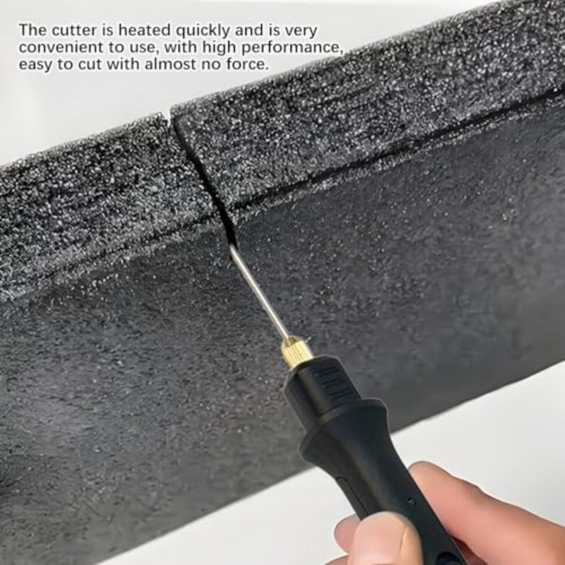 8PCS Hot Wire Foam Cutter 3-In-1 Electric Carving Kit 110-240V Digital Voltage Controller For Precise Heat Adjustment, Uk Plug Ready, Versatile Tips Set For Styrofoam Cutting - Image 3