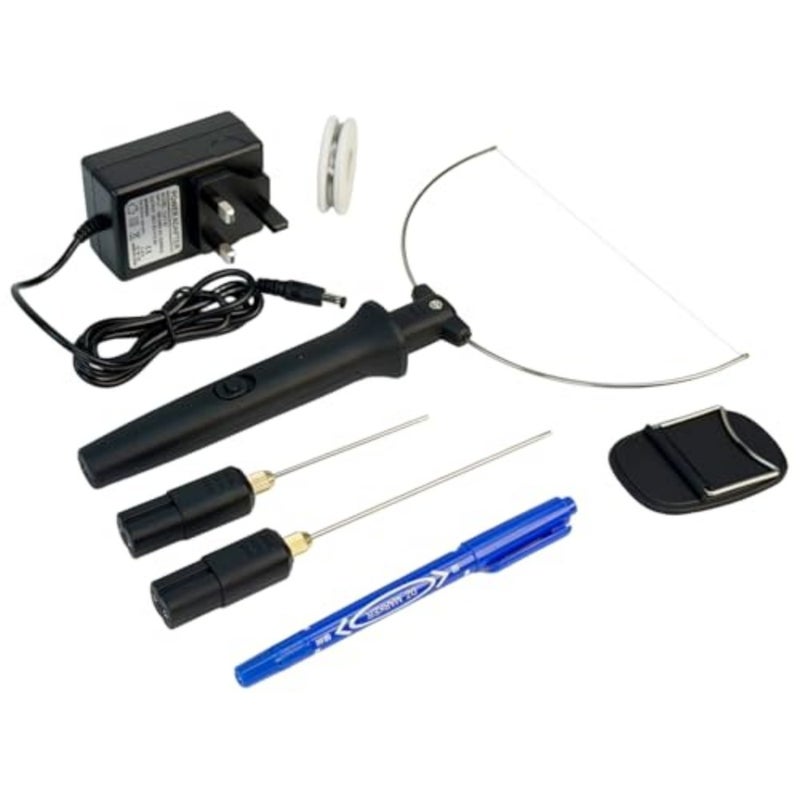 8PCS Hot Wire Foam Cutter 3-In-1 Electric Carving Kit 110-240V Digital Voltage Controller For Precise Heat Adjustment, Uk Plug Ready, Versatile Tips Set For Styrofoam Cutting - Image 1