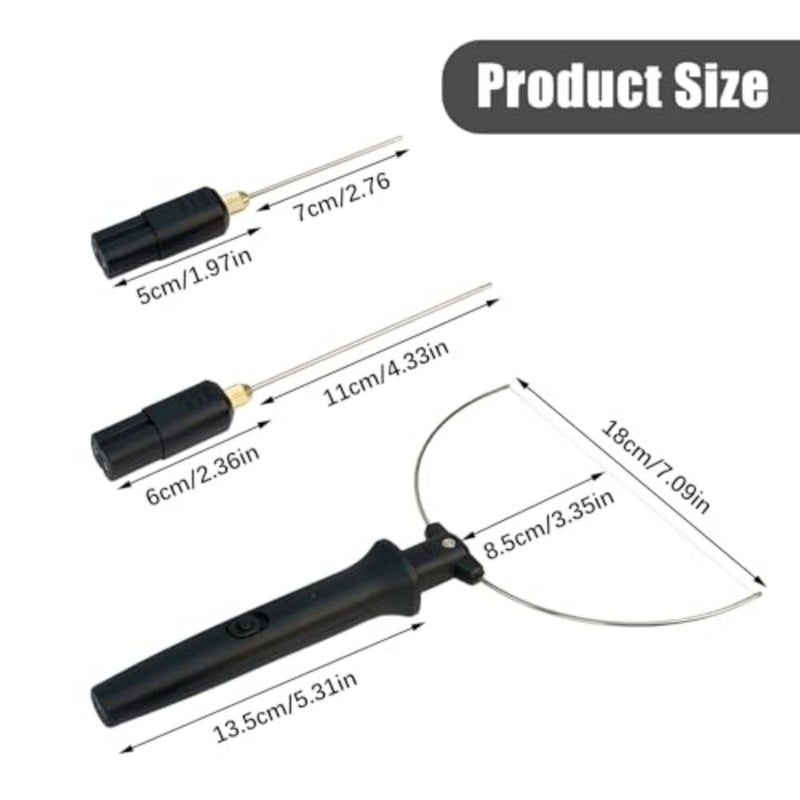 8PCS Hot Wire Foam Cutter 3-In-1 Electric Carving Kit 110-240V Digital Voltage Controller For Precise Heat Adjustment, Uk Plug Ready, Versatile Tips Set For Styrofoam Cutting - Image 2