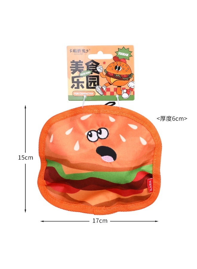 4 Pack No Stuffing Squeaky Dog Toys – Crinkle Plush Chew Toys for Small Medium Large Dogs – Interactive Food-Shaped Toys with Squeakers for Boredom, Teething, and Training - Image 3