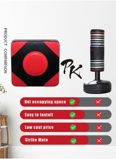 MileMelo Boxing Training Punching Equipment-Boxing Pads,Boxing Strength Tester,Wall-Mounted Boxing mat Show Punch Strength,Frequency, etc. Family Lite Punching Bag for Adults,Kids  - Image 4