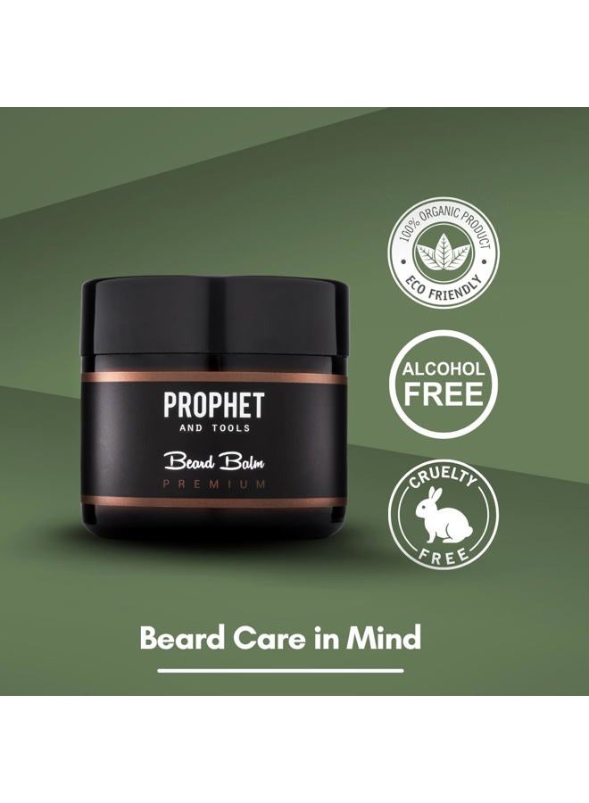 Prophet and Tools PREMIUM Beard Balm Butter Wax Formula For Men Grooming! Adds Mild Styling & Hold, Softens Beards & Mustache, Gives Shine Promotes Fuller Thicker Beard Oil Hair Growth! - Image 3