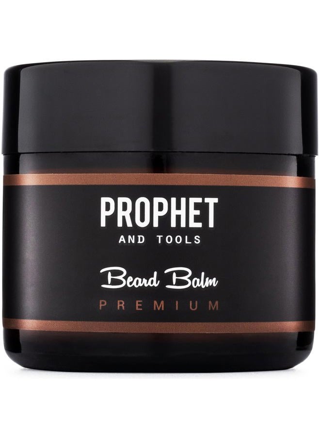 Prophet and Tools PREMIUM Beard Balm Butter Wax Formula For Men Grooming! Adds Mild Styling & Hold, Softens Beards & Mustache, Gives Shine Promotes Fuller Thicker Beard Oil Hair Growth! - Image 1