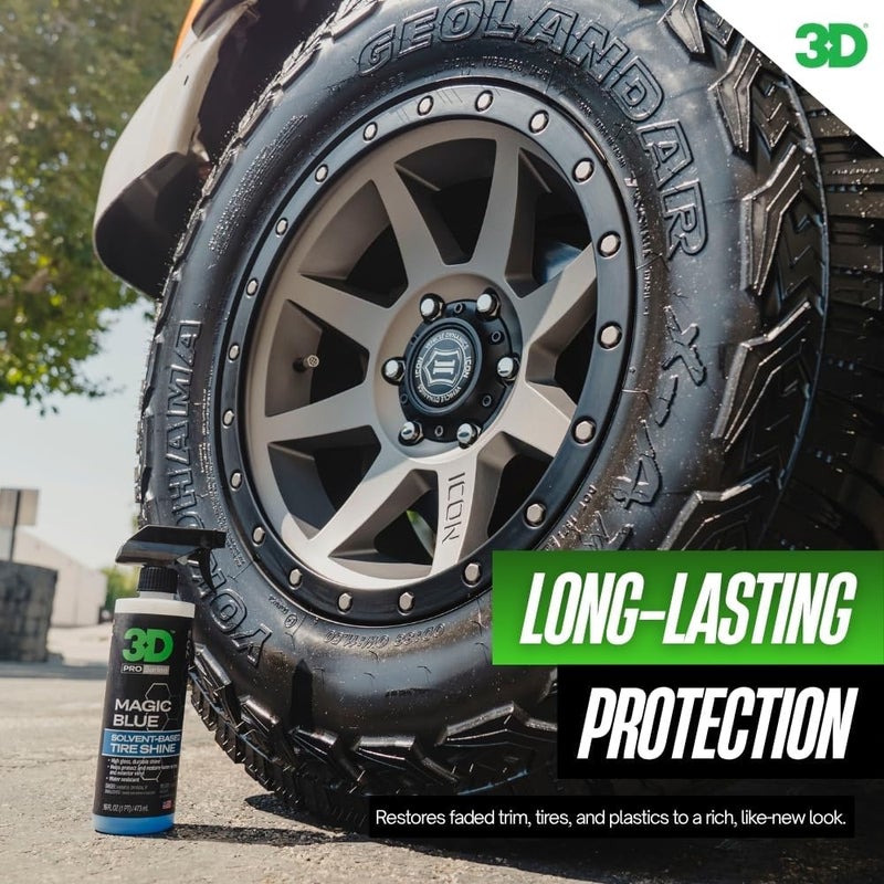 3D Magic Blue - Water Resistant Tire Shine - 1 Gallon - Image 4