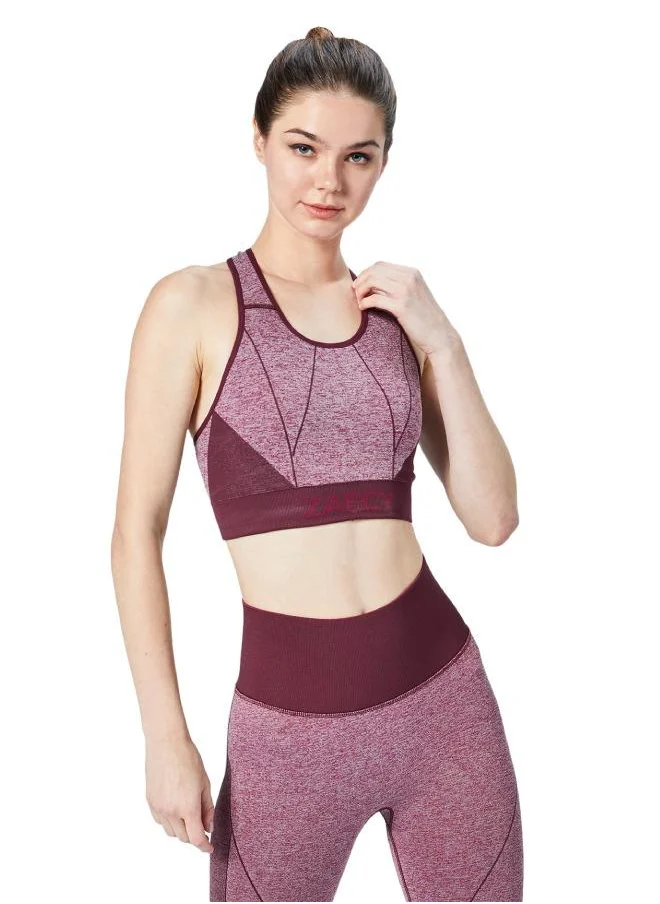 ZAECY Women's High-Support Seamless Padded Sports-Bra