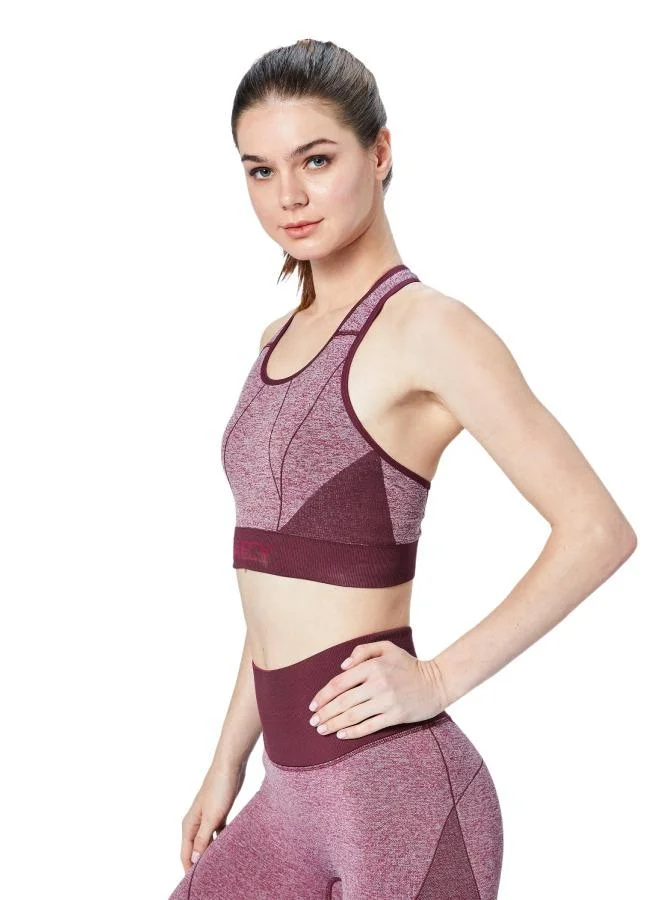 ZAECY Women's High-Support Seamless Padded Sports-Bra