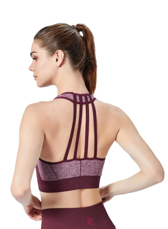 ZAECY Women's High-Support Seamless Padded Sports-Bra