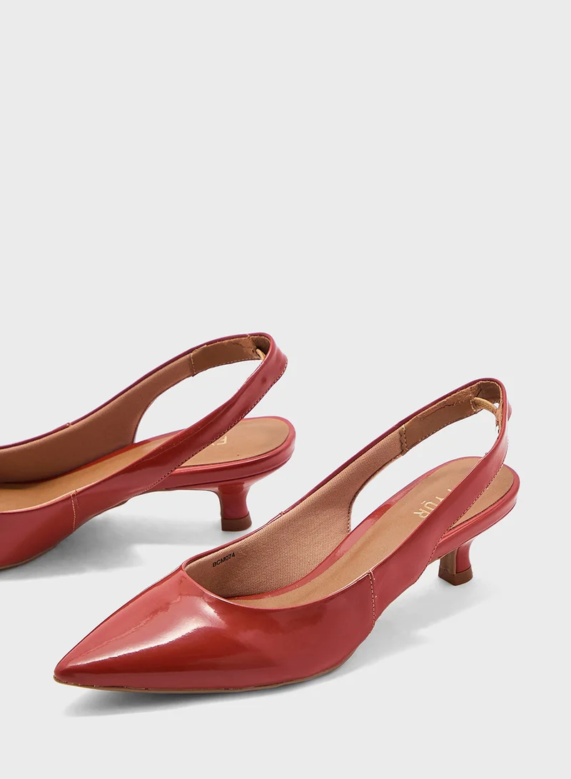 FYOR Sling Back Pumps
