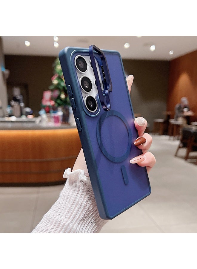 Magnetic Skin-Feel Phone Case with Metal Lens Stand for Samsung S26/S25/S24/S23 Ultra - Image 2