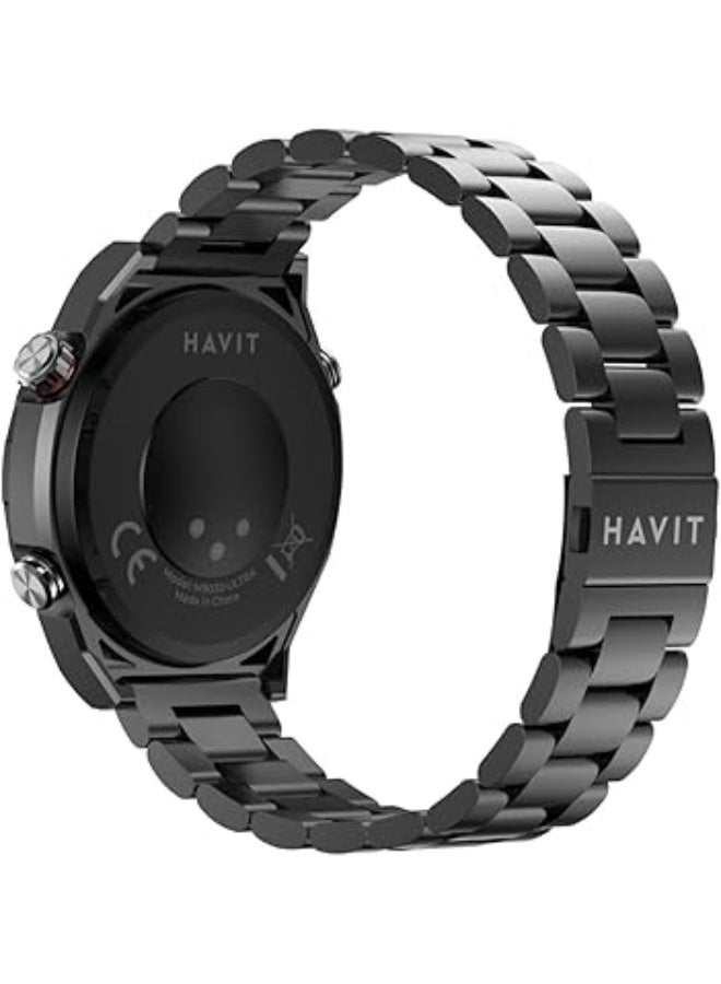 HAVIT Smart Watch, 1.43" AMOLED Full Touch Screen, Bluetooth Calling, IP68 Waterproof, Android & iOS Compatible, Heart Rate Monitor, Blood Oxygen Level, 120+ Sports Modes - Image 3