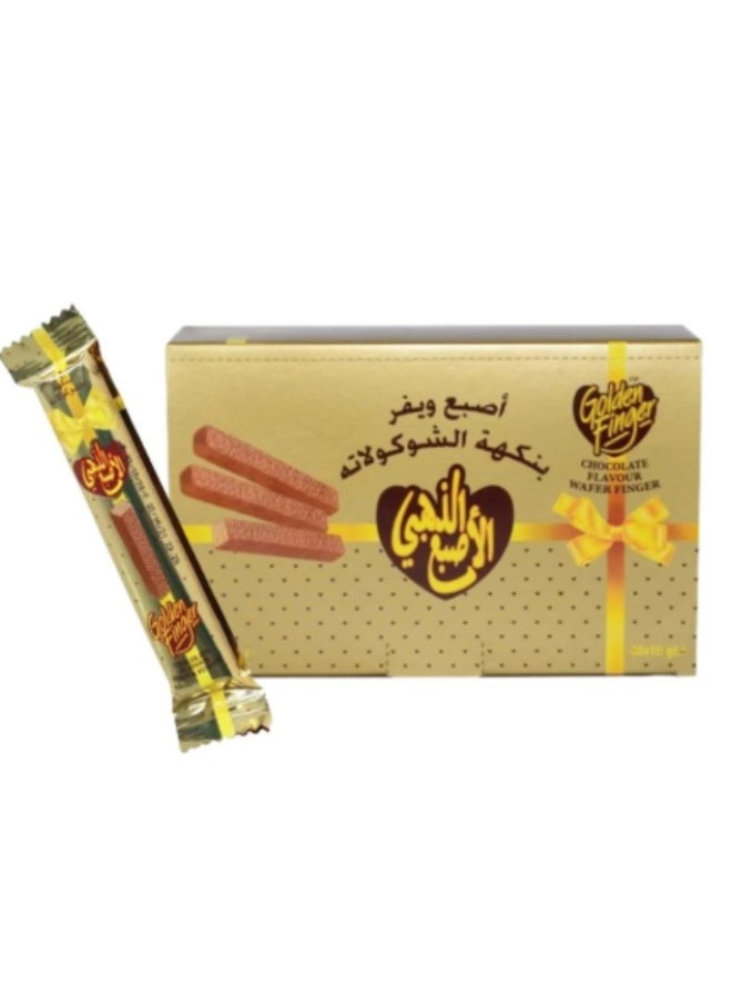 جولدن فينجر – رقائق ويفر مقرمشة مغطاة بالشوكولاتة، عبوة 12 – وجبة خفيفة حلوة للأطفال والكبار - Image 2
