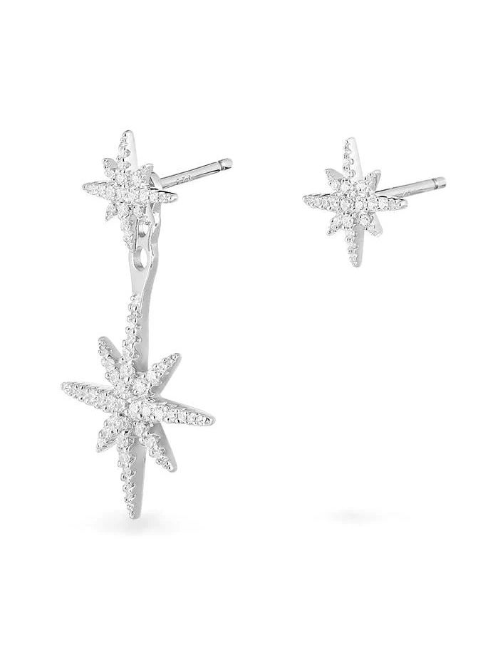 MONACO APM Asymmetric Météorites Ear Jacket and Stud Earrings for Women AE10596OX  - Image 3