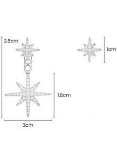 MONACO APM Asymmetric Météorites Ear Jacket and Stud Earrings for Women AE10596OX  - Image 5