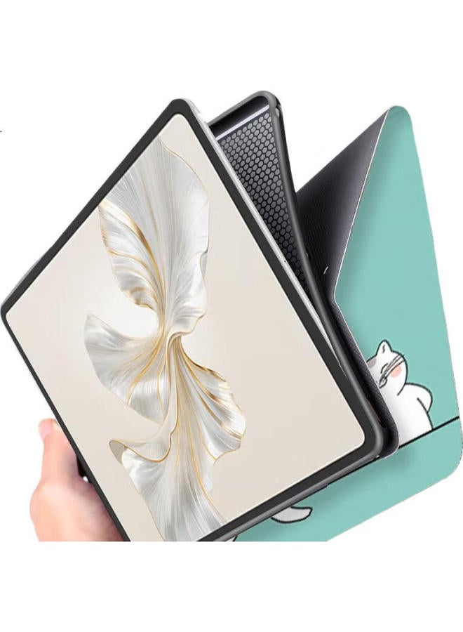 Sehan Shihan, Suitable For Honor Tablet 9 Case, 12.1-Inch Honor 9 Tablet Protective Cover, Full Coverage, Slim, Shockproof, Creative, Cartoon Cute, Painted, Stable Support - Image 2