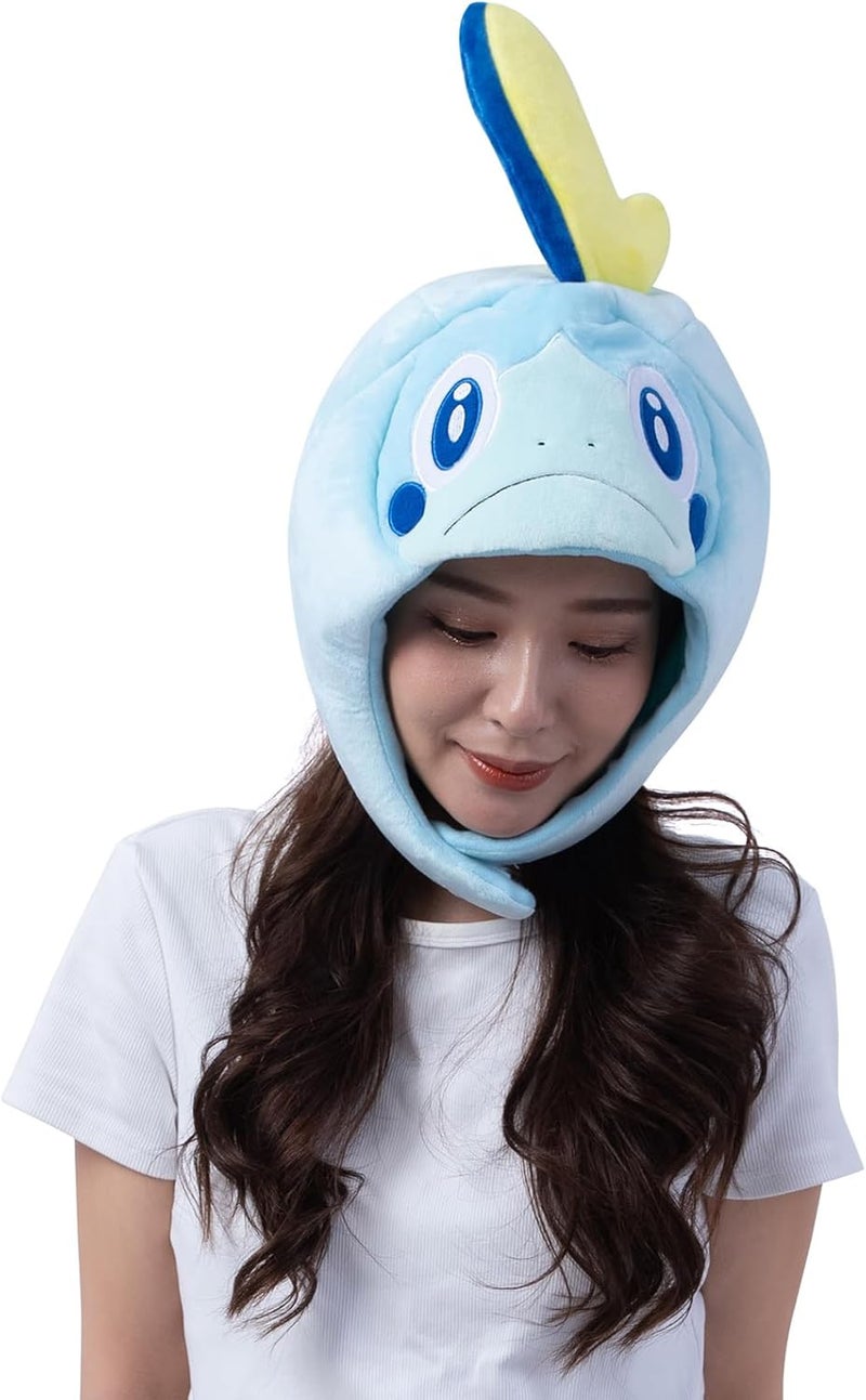 SAZAC Premium Pokemon Sobble Kigurumi Hat  Beanie for Adults Perfect for Halloween  Cosplay Cozy  Warm with Strap  Luxurious Anime Cap - Image 2