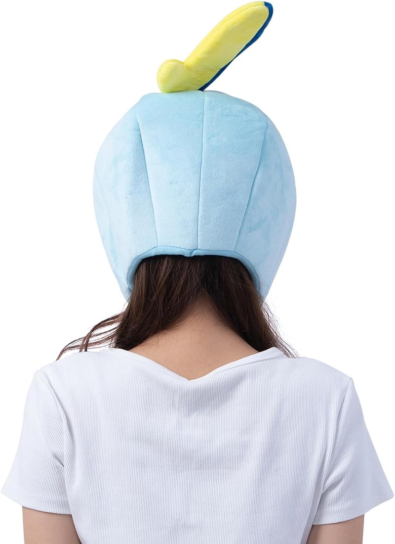 SAZAC Premium Pokemon Sobble Kigurumi Hat  Beanie for Adults Perfect for Halloween  Cosplay Cozy  Warm with Strap  Luxurious Anime Cap - Image 5