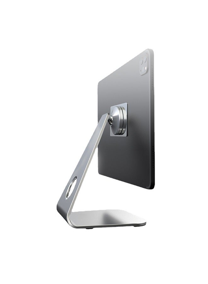 L-type Aluminum Alloy Tablet Stand,Rotatable and adjustable aluminum alloy Desktop Magnetic Bracket,Compatible with 4-13" Tablet Such as iPad Pro 11, 9.7, 10.5, 12.9  - Image 1