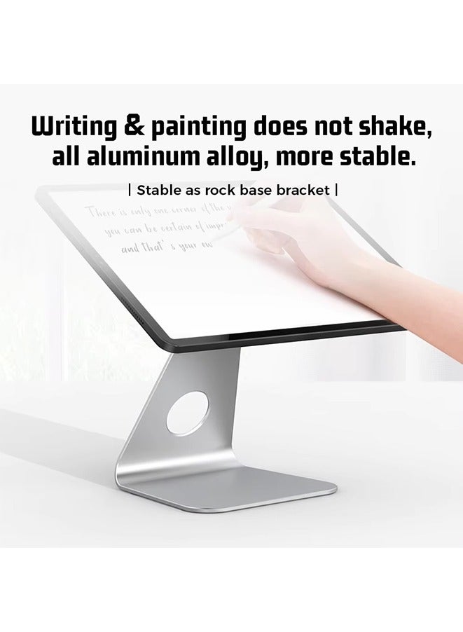 L-type Aluminum Alloy Tablet Stand,Rotatable and adjustable aluminum alloy Desktop Magnetic Bracket,Compatible with 4-13" Tablet Such as iPad Pro 11, 9.7, 10.5, 12.9  - Image 5