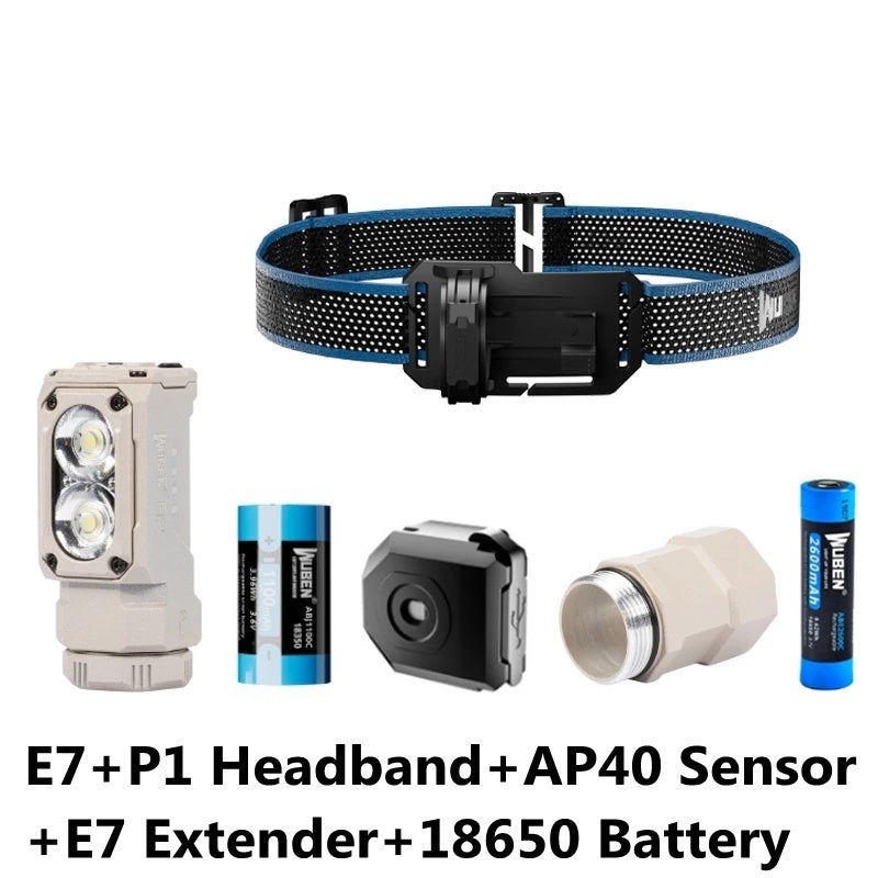 وبين مصباح يدوي Wuben E7 Headlamp 1800Lumens EDC Rechargeable Waterproof Magnetic Flashlight With 26650 Battery Outdoor Camping Running Lighting - Image 1