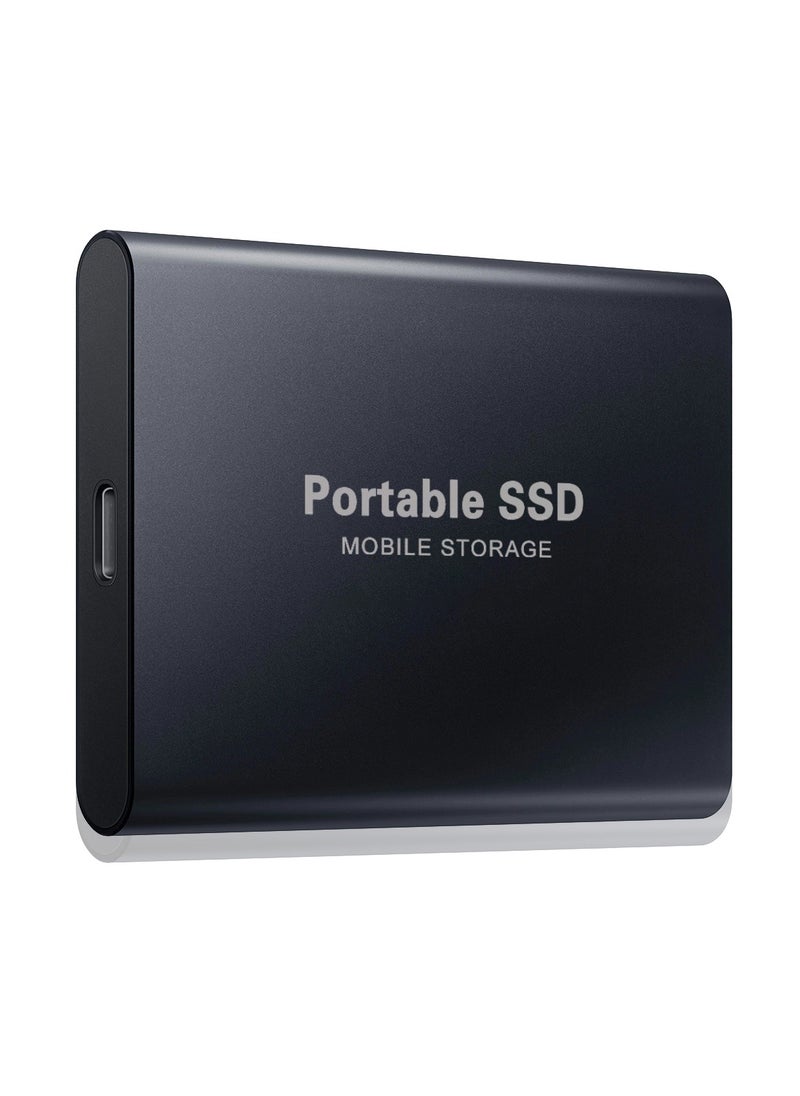 Generic - 2TB Portable External Hard Drive, Mini SSD Hard Drives,Solid State External Drives,Computer Backup Drive,USB 3.1 to Type-C Support Data Storage Transfer for Windows XP PC Laptop and Mac(Black) - Image 1