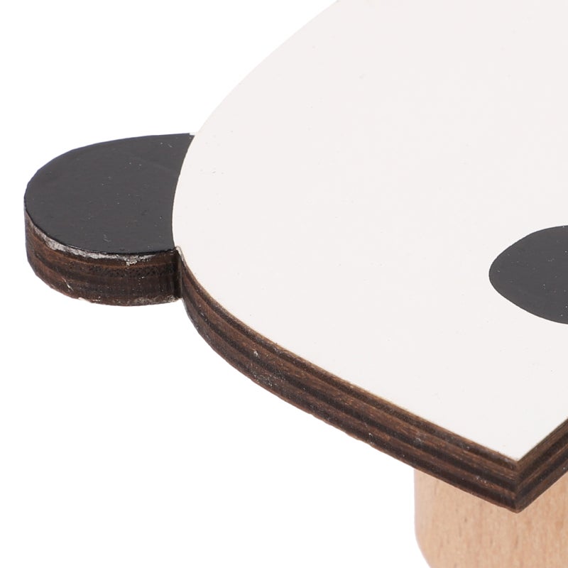 2 Sets of Kid Bedroom Wall Hook Adhesive Wall Hanger Unique Panda Pattern Basswood Hook - Image 4