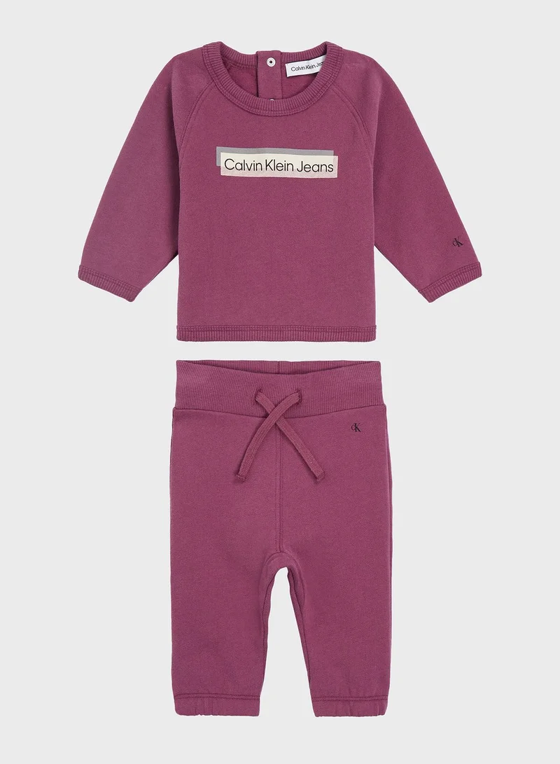 Calvin Klein Jeans Infant Logo Sweatshirt Set