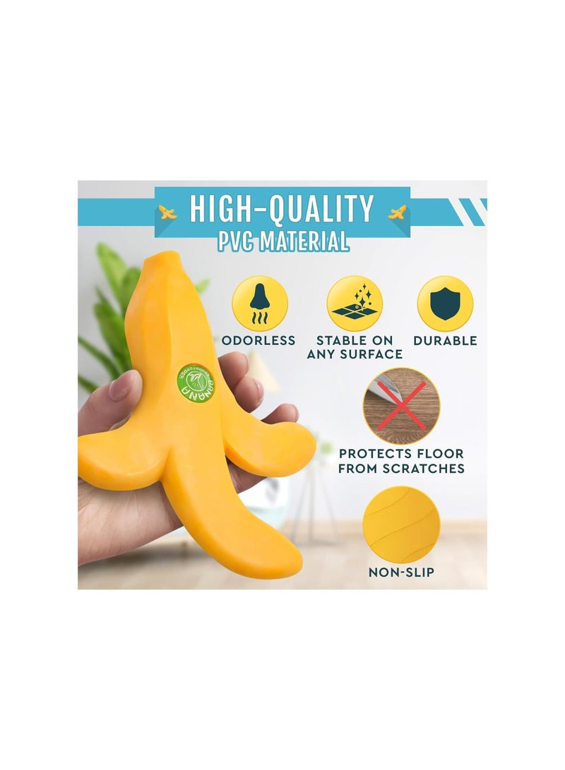 Captaintech Banana Door Draft Stopper Wedge, Rubber Banana Door Stoppers, Novelty Funny Door Stops Fruit, Shaped Cute Door Stop, Door Wedge Stopper, for Bottom of Door Stoppers Floor for Home, Office or Hotel - Image 3