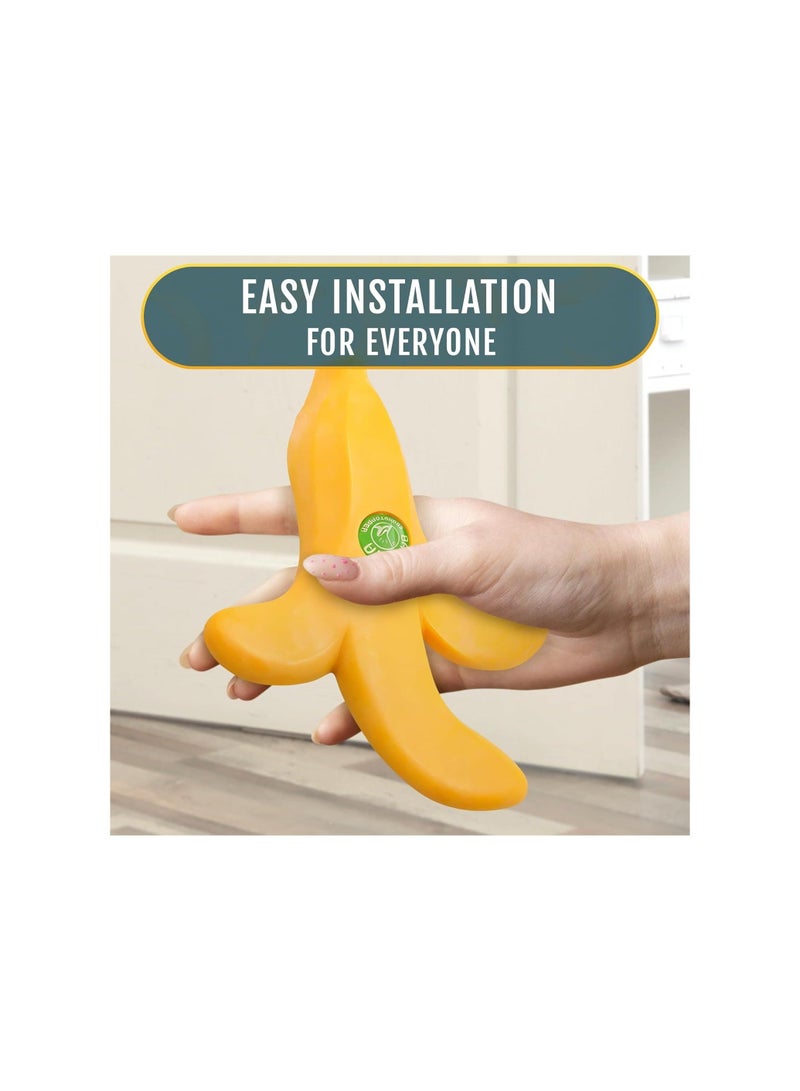 Captaintech Banana Door Draft Stopper Wedge, Rubber Banana Door Stoppers, Novelty Funny Door Stops Fruit, Shaped Cute Door Stop, Door Wedge Stopper, for Bottom of Door Stoppers Floor for Home, Office or Hotel - Image 4