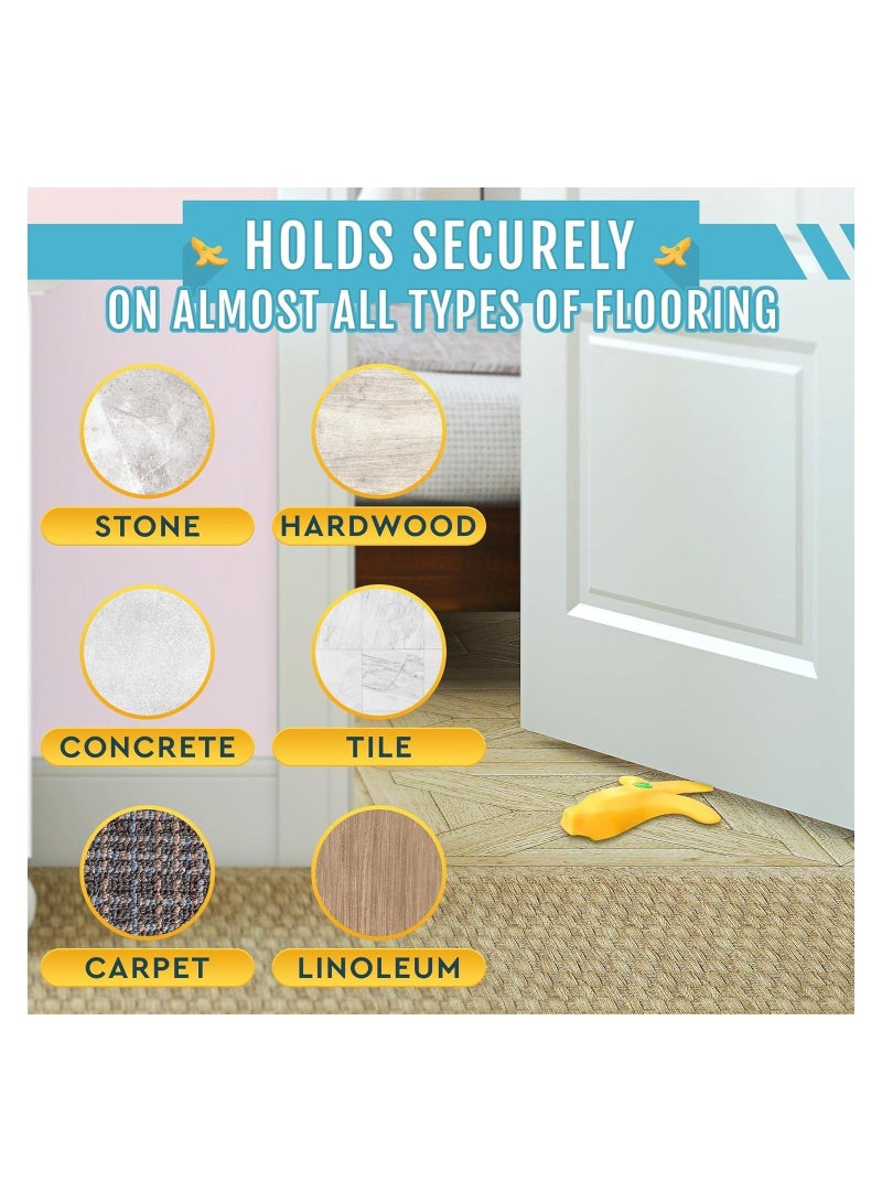 Captaintech Banana Door Draft Stopper Wedge, Rubber Banana Door Stoppers, Novelty Funny Door Stops Fruit, Shaped Cute Door Stop, Door Wedge Stopper, for Bottom of Door Stoppers Floor for Home, Office or Hotel - Image 5