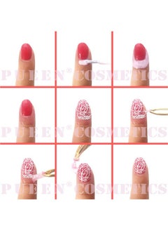 PUEEN PUEEN Latex Tape Peel Off Cuticle Guard Skin Barrier Protector Nail Art Liquid Tape 15ml Pink - BH000584  - Image 5