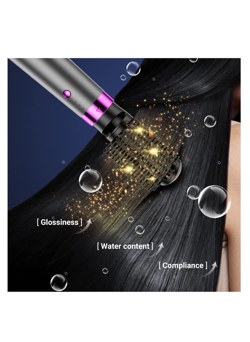 SOLARAE Fast Dry Negative Ionic Hairdryer, Professional Negative Ionic Hair Dryer, with 5 Styling Diffusers, 3 Heat 2 Speed Settings and Cool Button, for Curly and Straight Hair (Dark Grey) - Image 3