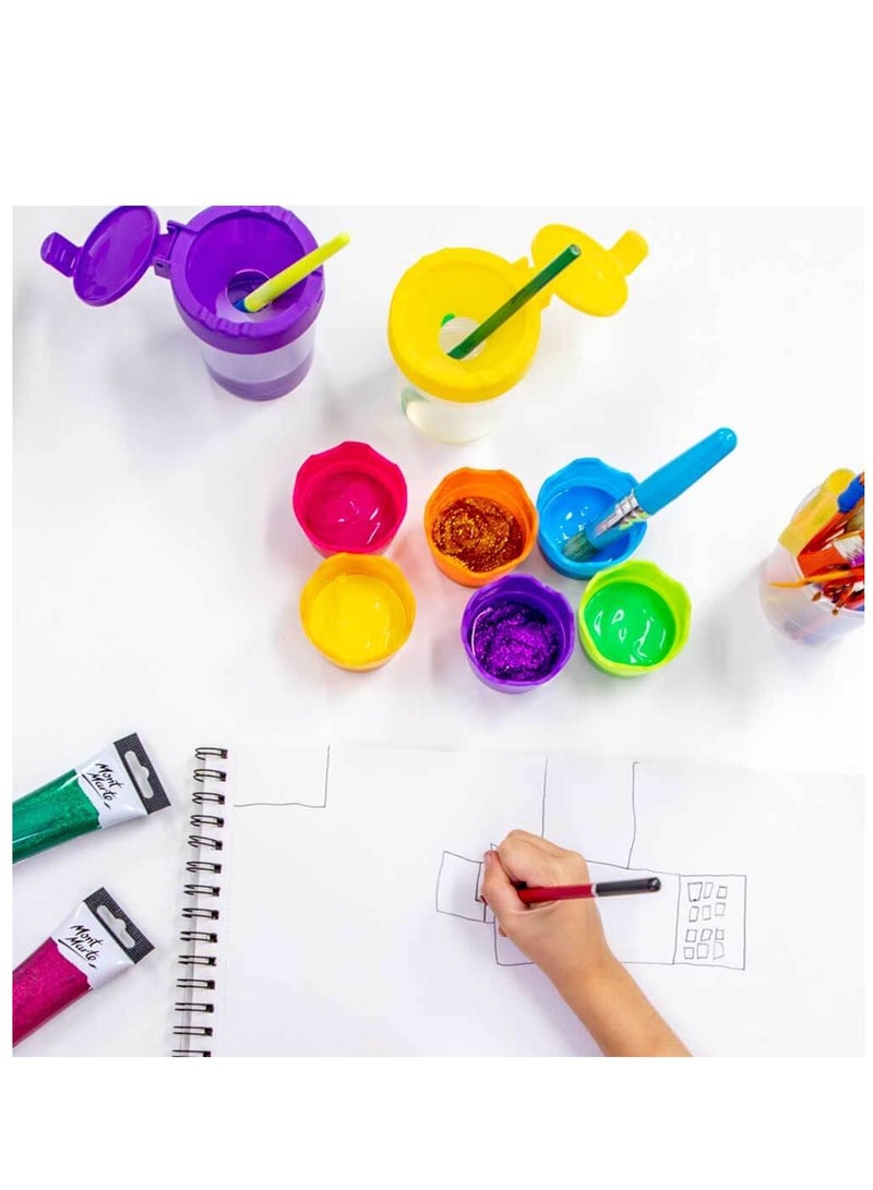 Mont Marte Glitter Paint 75ml Content Gold - Image 3